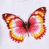 imageYOUNGER TREE Toddler Baby Girls Clothes Watermelon Tshirt  Linen Shorts with Belt Cute Summer Short SetButterfly