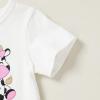 imageYOUNGER TREE Toddler Baby Girls Clothes Watermelon Tshirt  Linen Shorts with Belt Cute Summer Short SetCute Cow