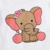imageYOUNGER TREE Toddler Baby Girls Clothes Watermelon Tshirt  Linen Shorts with Belt Cute Summer Short SetElephant