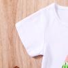 imageYOUNGER TREE Toddler Baby Girls Clothes Watermelon Tshirt  Linen Shorts with Belt Cute Summer Short SetPink