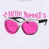 imageYOUNGER TREE Toddler Baby Girls Clothes Watermelon Tshirt  Linen Shorts with Belt Cute Summer Short SetSunglasses