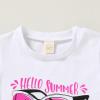 imageYOUNGER TREE Toddler Baby Girls Clothes Watermelon Tshirt  Linen Shorts with Belt Cute Summer Short SetSunglasses