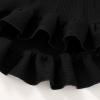 imageYOUNGER TREE Toddler Baby Girls Fall Clothing Solid Cotton Pit Irregular Skirt Winter Dress Long Sleeve Skirt OutfitsBlack