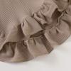 imageYOUNGER TREE Toddler Baby Girls Fall Clothing Solid Cotton Pit Irregular Skirt Winter Dress Long Sleeve Skirt OutfitsBrown