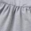 imageYOUNGER TREE Toddler Baby Girls Fall Clothing Solid Cotton Pit Irregular Skirt Winter Dress Long Sleeve Skirt OutfitsGray