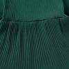 imageYOUNGER TREE Toddler Baby Girls Fall Clothing Solid Cotton Pit Irregular Skirt Winter Dress Long Sleeve Skirt OutfitsLarch Green