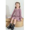 imageYOUNGER TREE Toddler Baby Girls Fall Clothing Solid Cotton Pit Irregular Skirt Winter Dress Long Sleeve Skirt OutfitsPurple