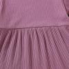 imageYOUNGER TREE Toddler Baby Girls Fall Clothing Solid Cotton Pit Irregular Skirt Winter Dress Long Sleeve Skirt OutfitsViolet