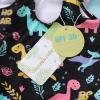 imageYOUNGER TREE Toddler Baby Girls Swimsuit Infant One Piece Bathing Suits Cute Dinosaur Beach Wear Sunsuit Ruffle SwimwearBlack