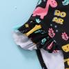 imageYOUNGER TREE Toddler Baby Girls Swimsuit Infant One Piece Bathing Suits Cute Dinosaur Beach Wear Sunsuit Ruffle SwimwearBlack