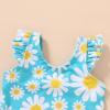 imageYOUNGER TREE Toddler Baby Girls Swimsuit Infant One Piece Bathing Suits Cute Dinosaur Beach Wear Sunsuit Ruffle SwimwearBluedaisy