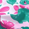 imageYOUNGER TREE Toddler Baby Girls Swimsuit Infant One Piece Bathing Suits Cute Dinosaur Beach Wear Sunsuit Ruffle SwimwearDinosaur  Leaf
