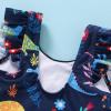 imageYOUNGER TREE Toddler Baby Girls Swimsuit Infant One Piece Bathing Suits Cute Dinosaur Beach Wear Sunsuit Ruffle SwimwearNavy Blue