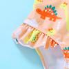 imageYOUNGER TREE Toddler Baby Girls Swimsuit Infant One Piece Bathing Suits Cute Dinosaur Beach Wear Sunsuit Ruffle SwimwearOrange  Dinosaur