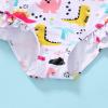 imageYOUNGER TREE Toddler Baby Girls Swimsuit Infant One Piece Bathing Suits Cute Dinosaur Beach Wear Sunsuit Ruffle SwimwearPaliddinosaur
