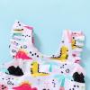 imageYOUNGER TREE Toddler Baby Girls Swimsuit Infant One Piece Bathing Suits Cute Dinosaur Beach Wear Sunsuit Ruffle SwimwearPaliddinosaur