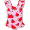 imageYOUNGER TREE Toddler Baby Girls Swimsuit Infant One Piece Bathing Suits Cute Dinosaur Beach Wear Sunsuit Ruffle SwimwearPink Watermelon