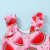 imageYOUNGER TREE Toddler Baby Girls Swimsuit Infant One Piece Bathing Suits Cute Dinosaur Beach Wear Sunsuit Ruffle SwimwearPink Watermelon