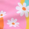 imageYOUNGER TREE Toddler Baby Girls Swimsuit Infant One Piece Bathing Suits Cute Dinosaur Beach Wear Sunsuit Ruffle SwimwearPink and Colorful Flowers