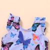 imageYOUNGER TREE Toddler Baby Girls Swimsuit Infant One Piece Bathing Suits Cute Dinosaur Beach Wear Sunsuit Ruffle SwimwearPurple Butterfly