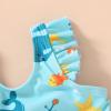 imageYOUNGER TREE Toddler Baby Girls Swimsuit Infant One Piece Bathing Suits Cute Dinosaur Beach Wear Sunsuit Ruffle SwimwearWhaleblue