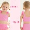 imageYOUNGER TREE Toddler Baby Girls Swimsuit Two Piece Solid Color Stripe Swimwear Summer Beach Bikini Bathing Suit 18M6TPink