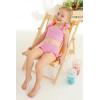 imageYOUNGER TREE Toddler Baby Girls Swimsuit Two Piece Solid Color Stripe Swimwear Summer Beach Bikini Bathing Suit 18M6TPink