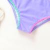 imageYOUNGER TREE Toddler Baby Girls Swimsuit Two Piece Solid Color Stripe Swimwear Summer Beach Bikini Bathing Suit 18M6TPurpue Bud