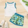 imageYOUNGER TREE Toddler Baby boy summer clothes Beaches Love Me Sleeveless Vest TopsShorts Kid Casual outfitsSummer Day