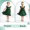 imageYOUNGER TREE Toddler Dress Baby Girls Cotton Ruffle Sleeveless Summer Dresses Kids Boho Beach Casual SundressBlackish Green