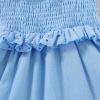 imageYOUNGER TREE Toddler Dress Baby Girls Cotton Ruffle Sleeveless Summer Dresses Kids Boho Beach Casual SundressBlue