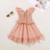 imageYOUNGER TREE Toddler Dress Baby Girls Cotton Ruffle Sleeveless Summer Dresses Kids Boho Beach Casual SundressBright Pink