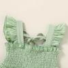imageYOUNGER TREE Toddler Dress Baby Girls Cotton Ruffle Sleeveless Summer Dresses Kids Boho Beach Casual SundressGreen