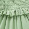 imageYOUNGER TREE Toddler Dress Baby Girls Cotton Ruffle Sleeveless Summer Dresses Kids Boho Beach Casual SundressGreen