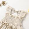 imageYOUNGER TREE Toddler Dress Baby Girls Cotton Ruffle Sleeveless Summer Dresses Kids Boho Beach Casual SundressKhaki