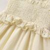 imageYOUNGER TREE Toddler Dress Baby Girls Cotton Ruffle Sleeveless Summer Dresses Kids Boho Beach Casual SundressLight Apricot