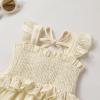 imageYOUNGER TREE Toddler Dress Baby Girls Cotton Ruffle Sleeveless Summer Dresses Kids Boho Beach Casual SundressLight Apricot