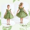 imageYOUNGER TREE Toddler Dress Baby Girls Cotton Ruffle Sleeveless Summer Dresses Kids Boho Beach Casual SundressLight Green