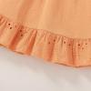 imageYOUNGER TREE Toddler Dress Baby Girls Cotton Ruffle Sleeveless Summer Dresses Kids Boho Beach Casual SundressLight Orange