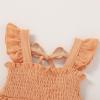 imageYOUNGER TREE Toddler Dress Baby Girls Cotton Ruffle Sleeveless Summer Dresses Kids Boho Beach Casual SundressLight Orange