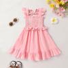 imageYOUNGER TREE Toddler Dress Baby Girls Cotton Ruffle Sleeveless Summer Dresses Kids Boho Beach Casual SundressLight Pink