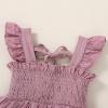 imageYOUNGER TREE Toddler Dress Baby Girls Cotton Ruffle Sleeveless Summer Dresses Kids Boho Beach Casual SundressPurple
