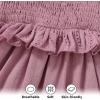 imageYOUNGER TREE Toddler Dress Baby Girls Cotton Ruffle Sleeveless Summer Dresses Kids Boho Beach Casual SundressPurple
