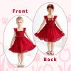 imageYOUNGER TREE Toddler Dress Baby Girls Cotton Ruffle Sleeveless Summer Dresses Kids Boho Beach Casual SundressRed