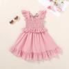 imageYOUNGER TREE Toddler Dress Baby Girls Cotton Ruffle Sleeveless Summer Dresses Kids Boho Beach Casual SundressSoft Pink