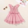 imageYOUNGER TREE Toddler Dress Baby Girls Cotton Ruffle Sleeveless Summer Dresses Kids Boho Beach Casual SundressSoft Pink