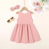 imageYOUNGER TREE Toddler Dresses Lemon Baby Girls Pineapple Fruit Dress Outfit Summer Girl Dress Spring SundressPink Dress