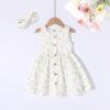 imageYOUNGER TREE Toddler Dresses Lemon Baby Girls Pineapple Fruit Dress Outfit Summer Girl Dress Spring SundressWhite Yellow Floral