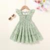 imageYOUNGER TREE Toddler Girl Dress Baby Girls Summer Clothes Ruffle Sleeve Floral Smock Beach Boho Dresses SundressGreen Dress White Floral