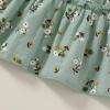 imageYOUNGER TREE Toddler Girl Dress Baby Girls Summer Clothes Ruffle Sleeve Floral Smock Beach Boho Dresses SundressGreen Floral